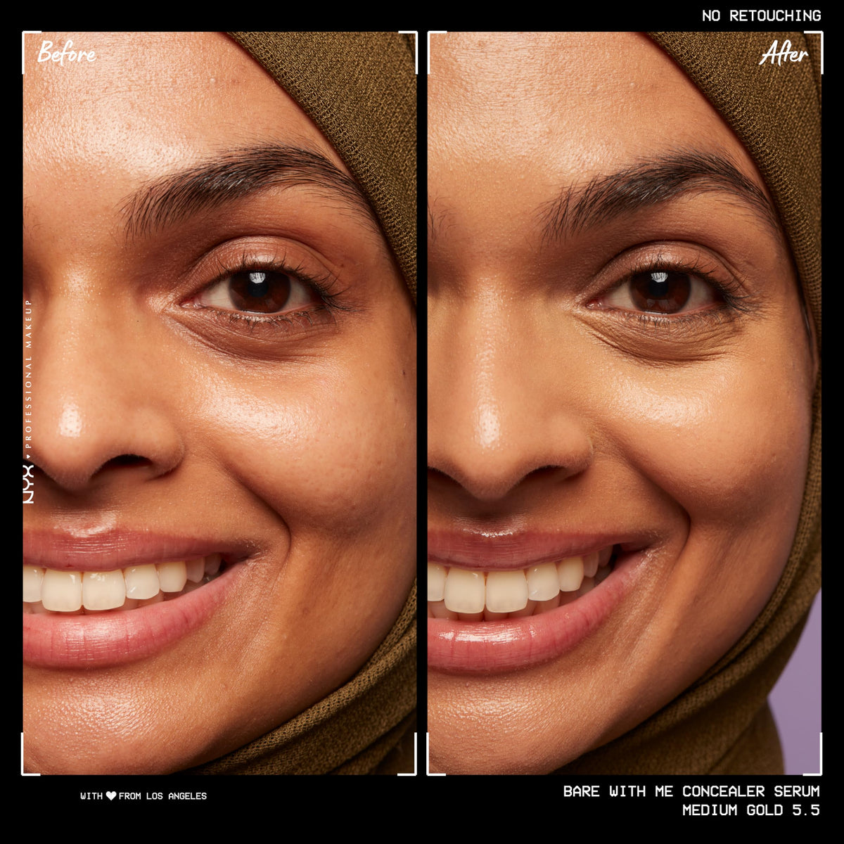 NYX Bare With Me Concealer Serum 20g texture on skin