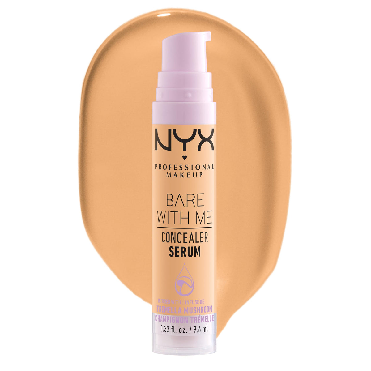 NYX Bare With Me Concealer Serum Golden front view with pump