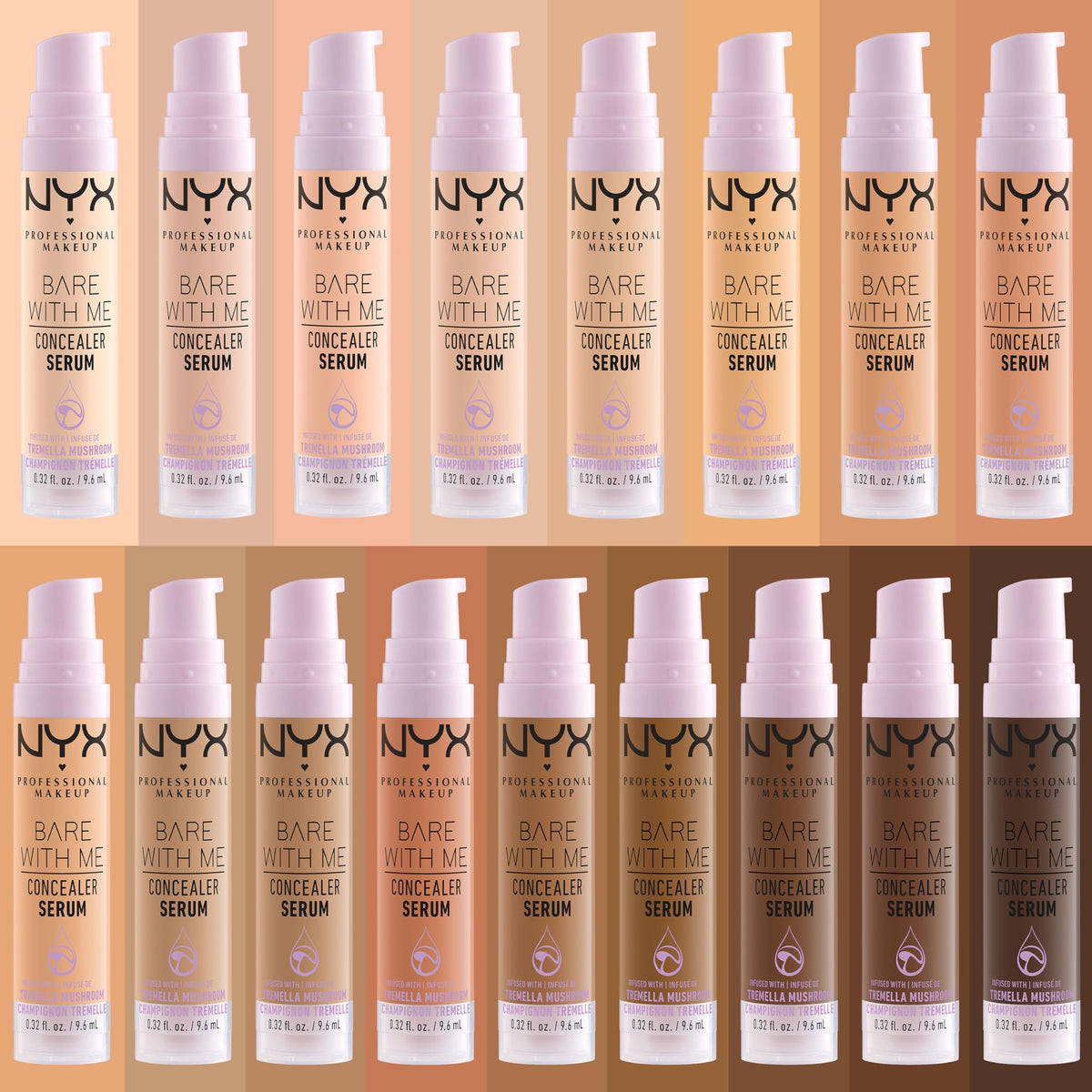 NYX Bare With Me Concealer Serum shade Fair