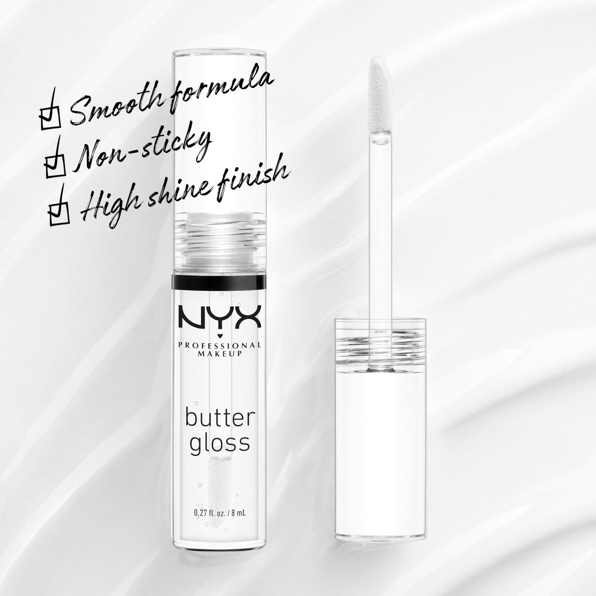 NYX Butter Gloss Sugar Glass pack of three