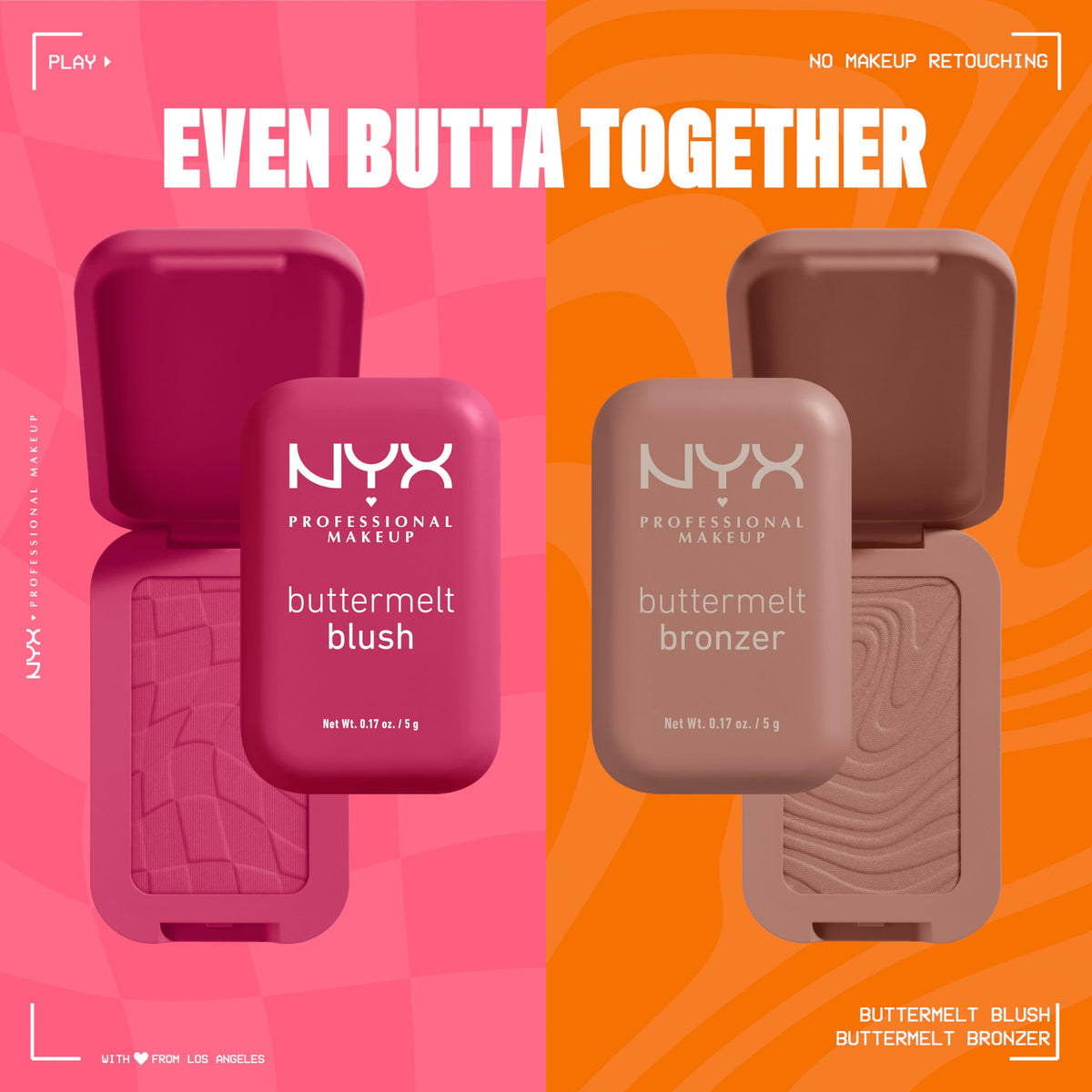 NYX Buttermelt Blush Butta Cherry Pop application on cheeks