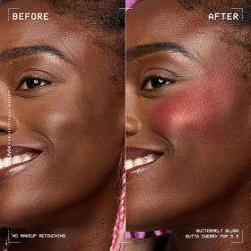 NYX Buttermelt Blush Butta Cherry Pop swatch on skin