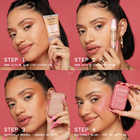 NYX Buttermelt Blush Butta Cherry Pop texture