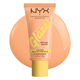 NYX Buttermelt Glaze Soft Glow Skin Tint 01 Whipped Butta front view