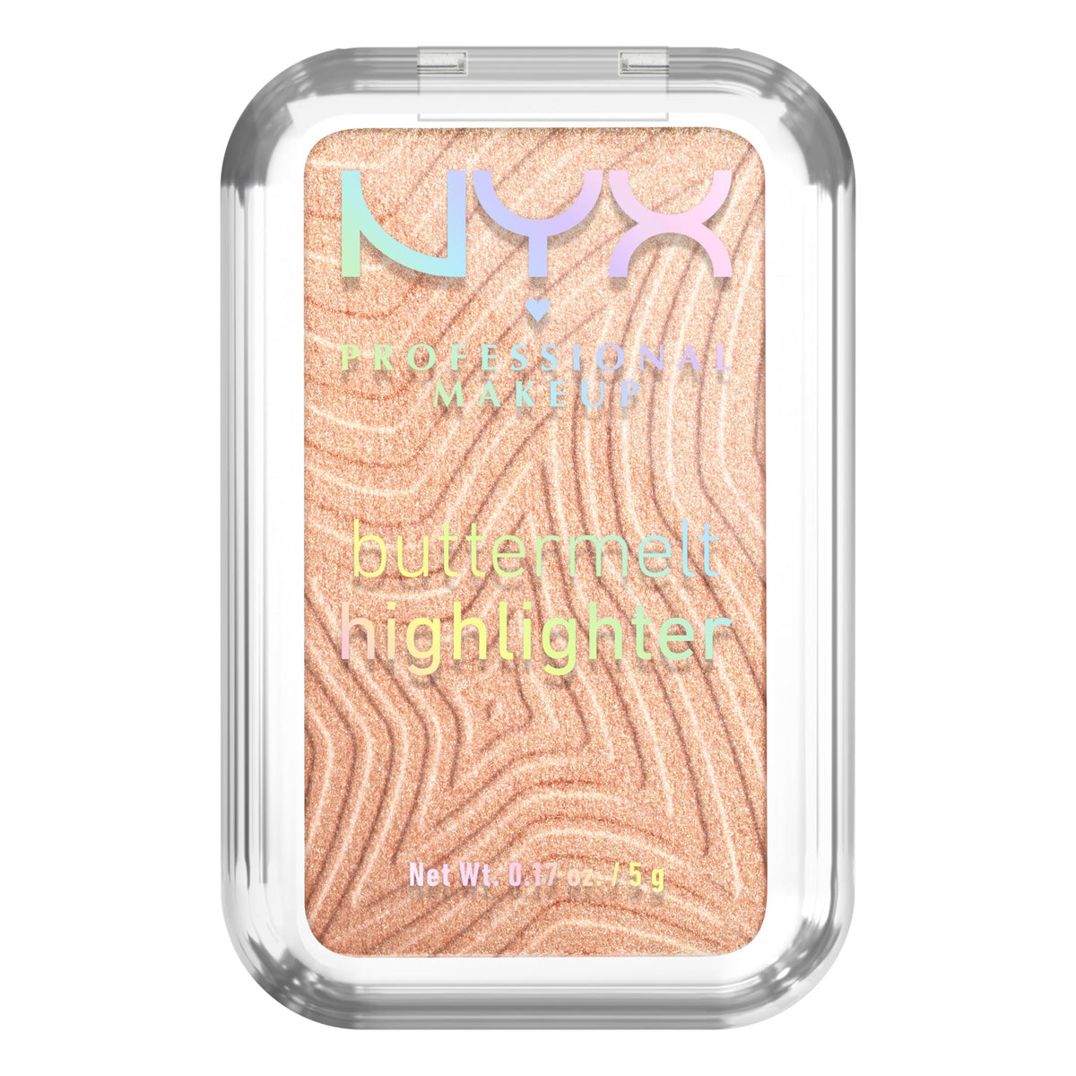 NYX Buttermelt Highlighter 10 Glaze It Butta front view