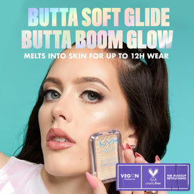 NYX Buttermelt Highlighter packaging with product details