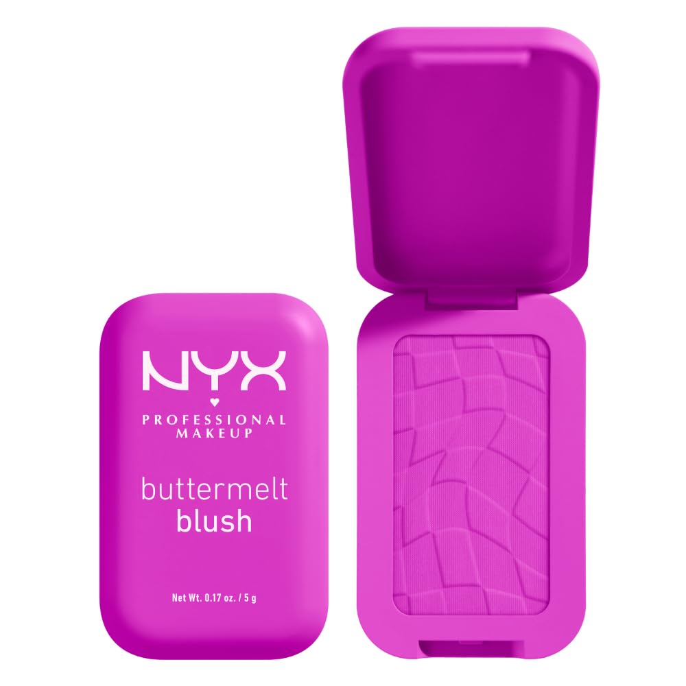 NYX Buttermelt Powder Blush in All The Butta shade front view