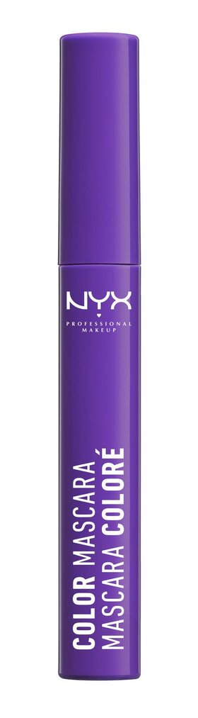 NYX Color Mascara Purple packaging on a white background