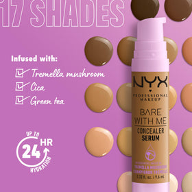 NYX Concealer Serum Camel with blending brush