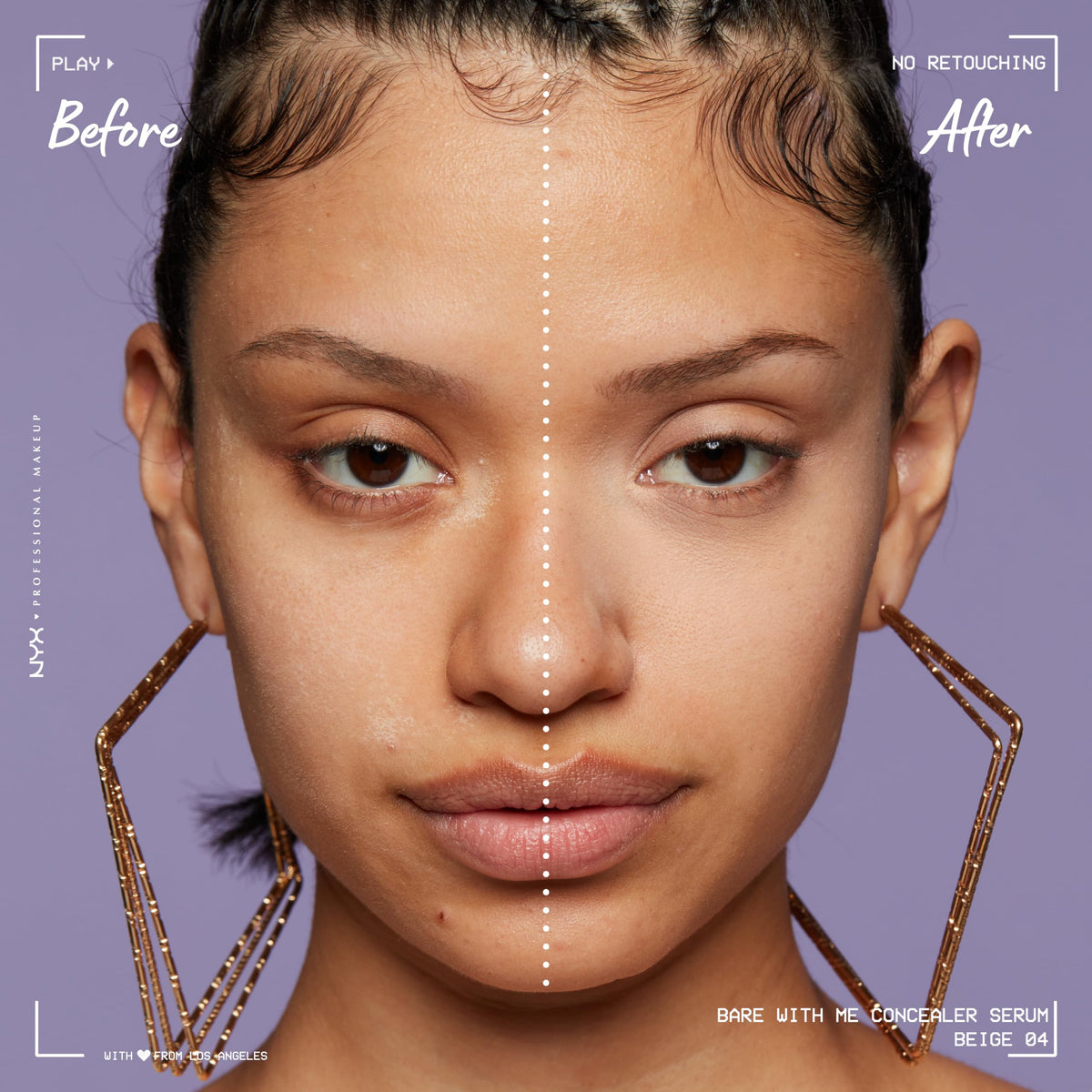 NYX Concealer Serum texture on skin