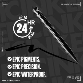 NYX Epic Ink Liner showing precise tip for application