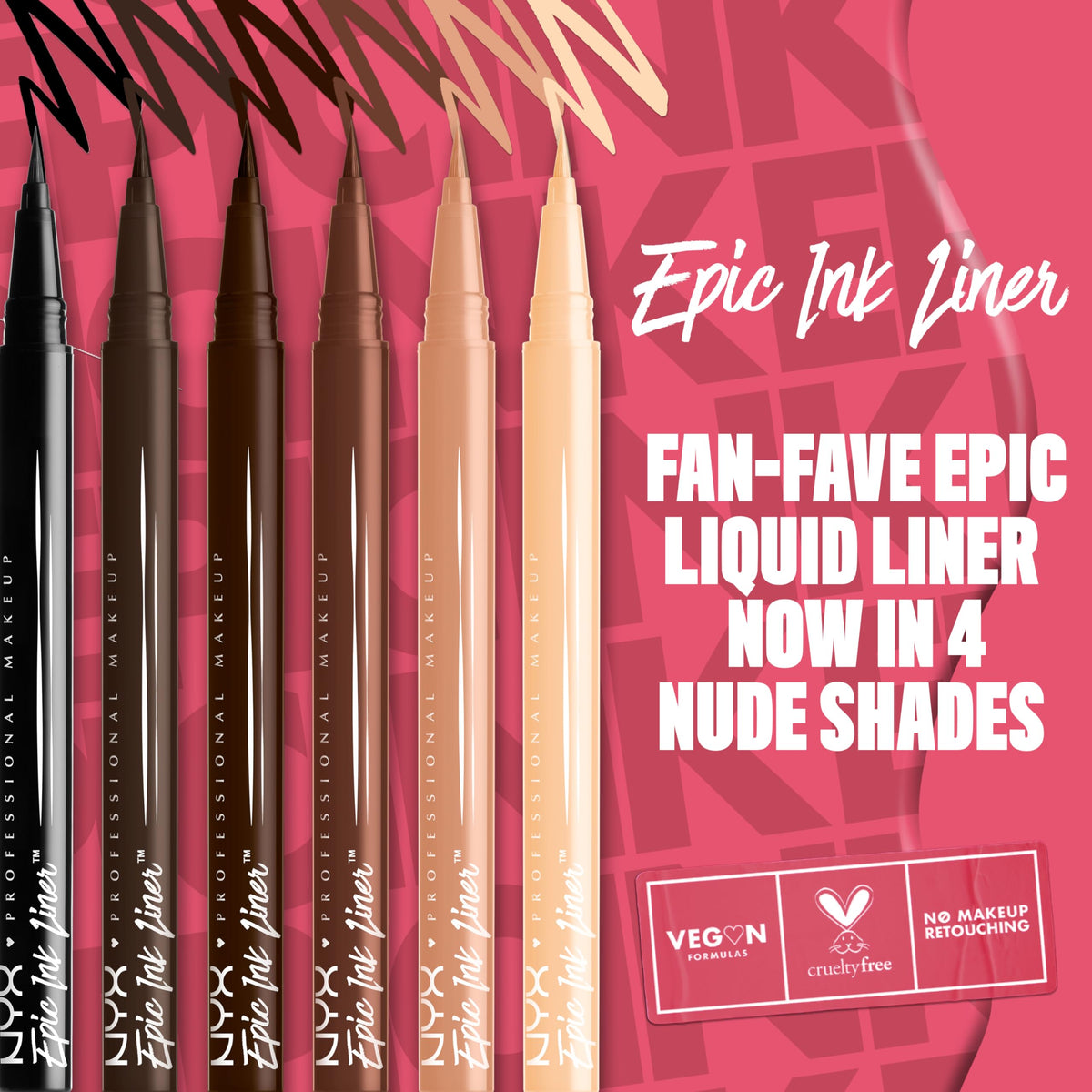 NYX Epic Ink Liner swatch on skin