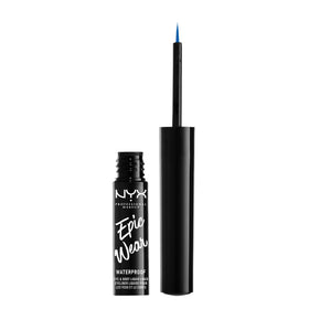NYX Epic Wear Liquid Liner Sapphire brush-tip applicator close-up