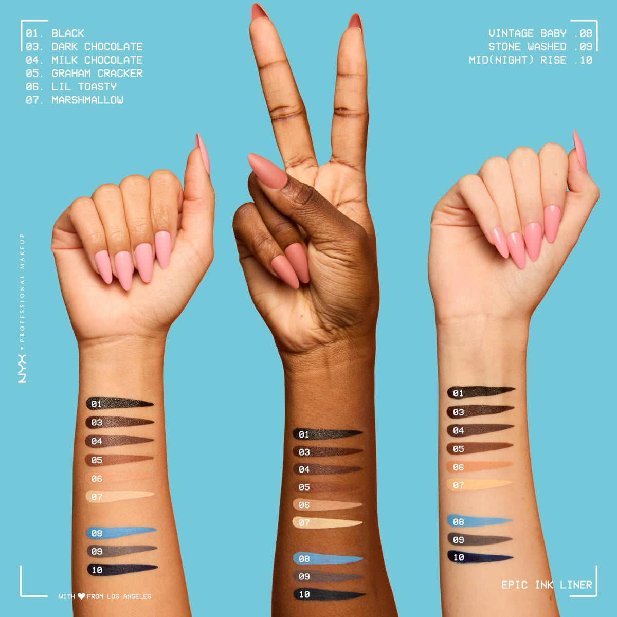 NYX Eyeliner packaging with product details