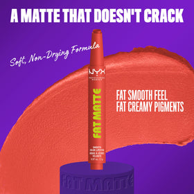 NYX Fat Matte Lipstick Coral Cuddlin' packaging
