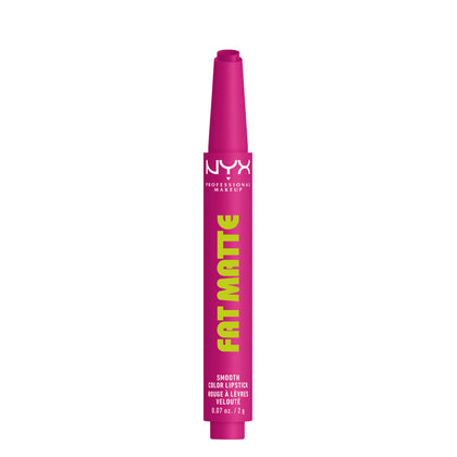 NYX Fat Matte Lipstick Fluffy Fuchsia front view