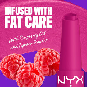 NYX Fat Matte Lipstick Fluffy Fuchsia packaging