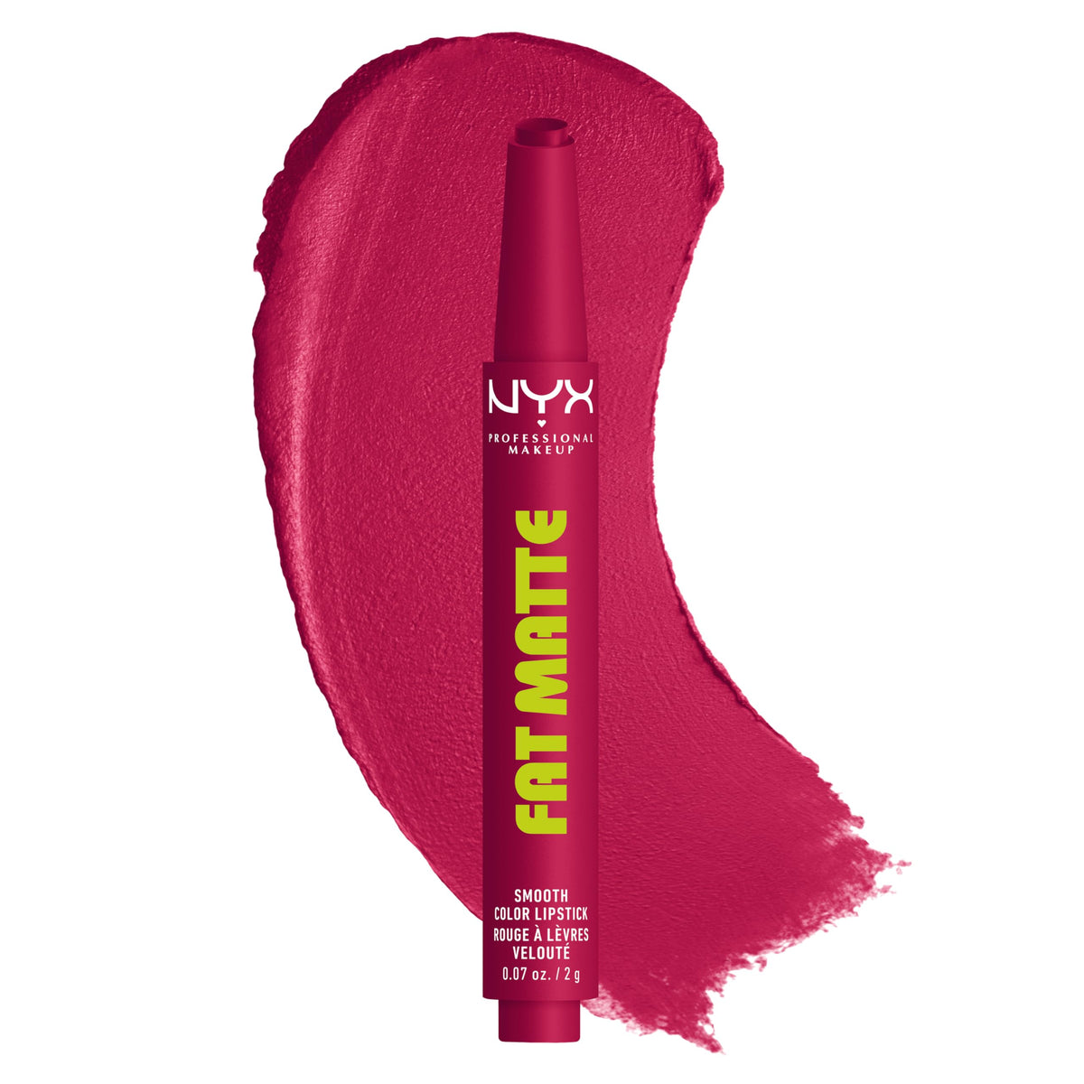 NYX Fat Matte Lipstick Hibiscus Hug front view