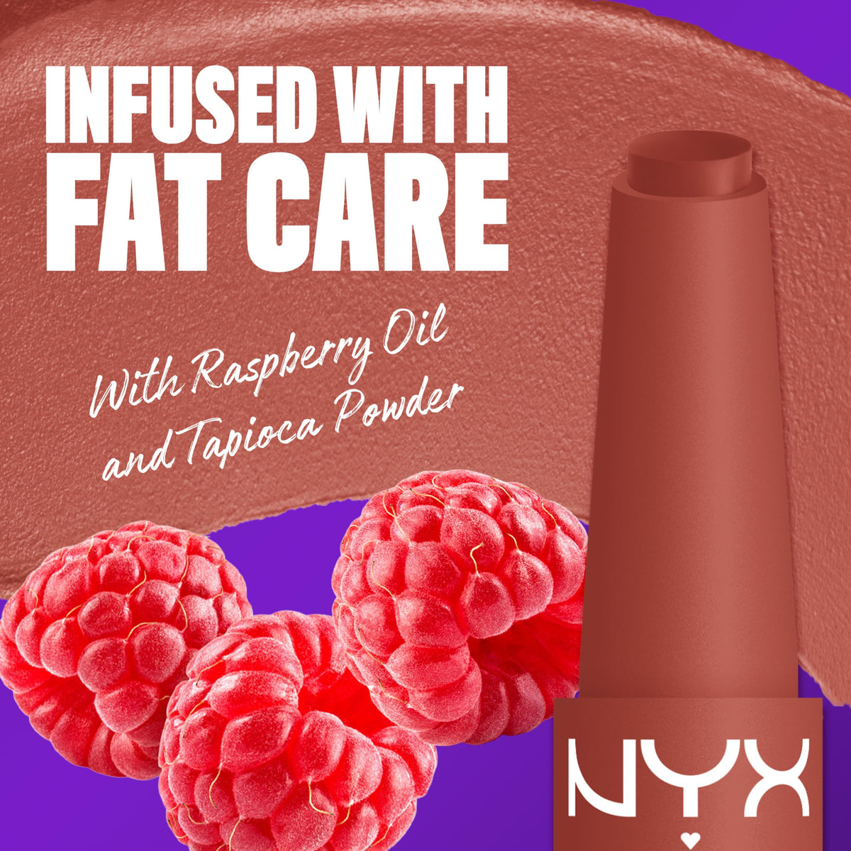 NYX Fat Matte Lipstick Rose Robe with packaging
