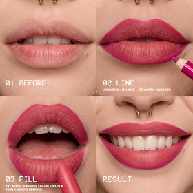 NYX Fat Matte Lipstick Toasty Taupe in makeup bag