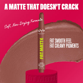 NYX Fat Matte Lipstick Toasty Taupe packaging