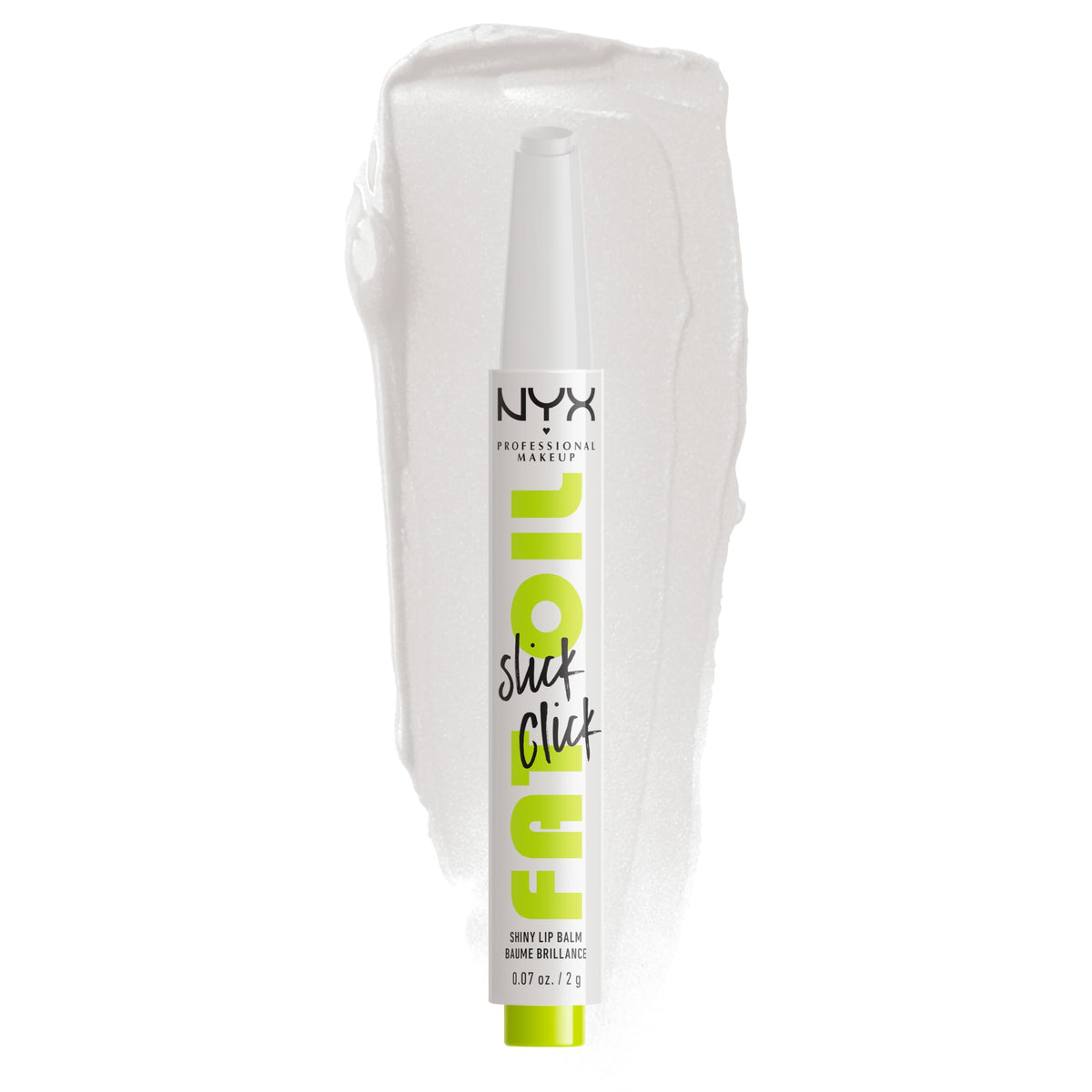 NYX Fat Oil Slick Click Lip Balm front view in Going Live shade