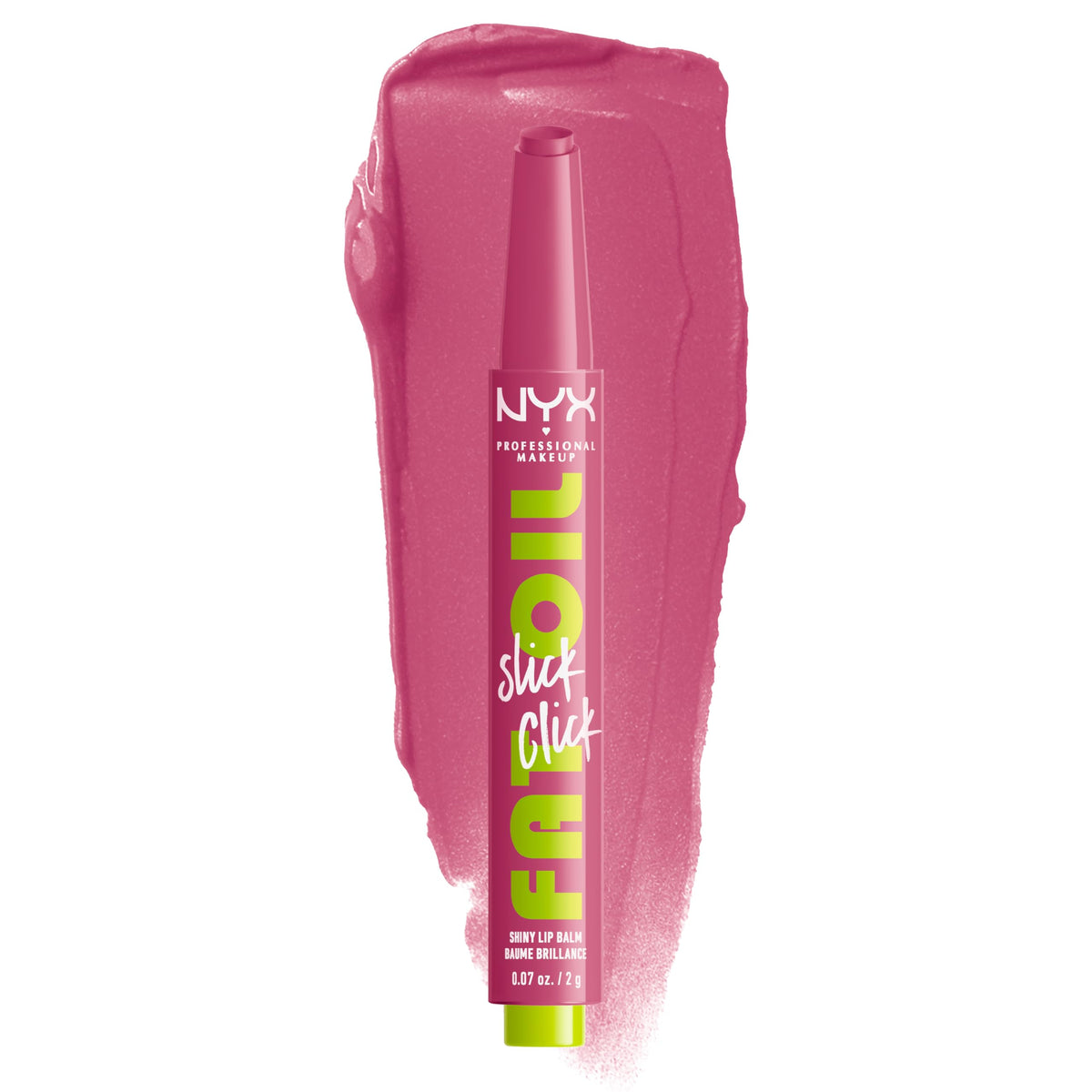 NYX Fat Oil Slick Click Lip Balm front view in packaging