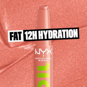 NYX Fat Oil Slick Click Lip Balm Group Chat (Nude) side view