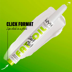 NYX Fat Oil Slick Click Lip Balm in Going Live shade with avocado oil