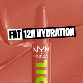 NYX Fat Oil Slick Click Lip Balm in lifestyle setting