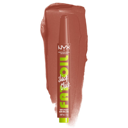 NYX Fat Oil Slick Click Lip Balm in Nude front view