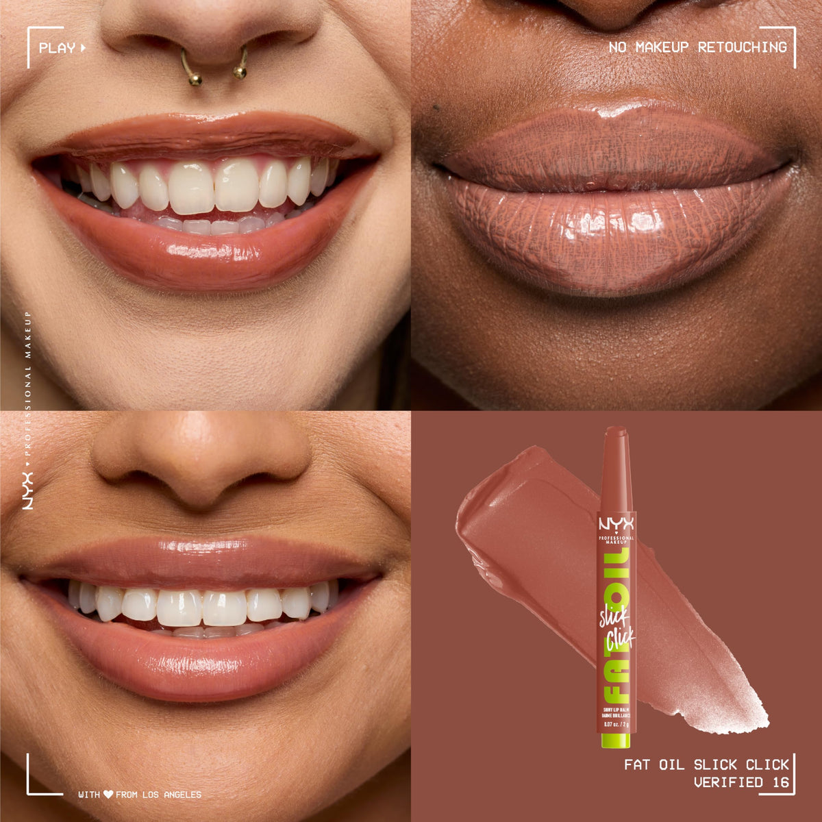 NYX Fat Oil Slick Click Lip Balm packaging