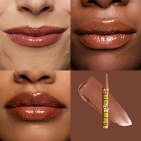 NYX Fat Oil Slick Click Lip Balm packaging side view