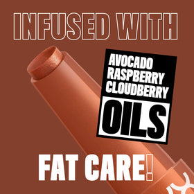 NYX Fat Oil Slick Click Lip Balm swatch on skin