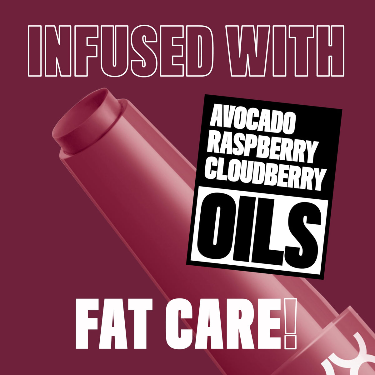 NYX Fat Oil Slick Click Lip Balm with avocado and raspberry oils