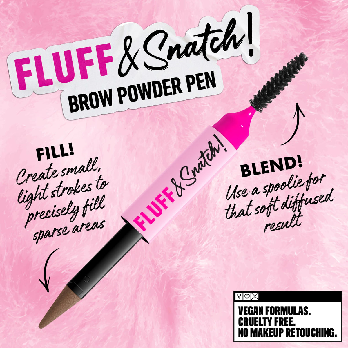 NYX Fluff & Snatch Brow Powder Pen packaging