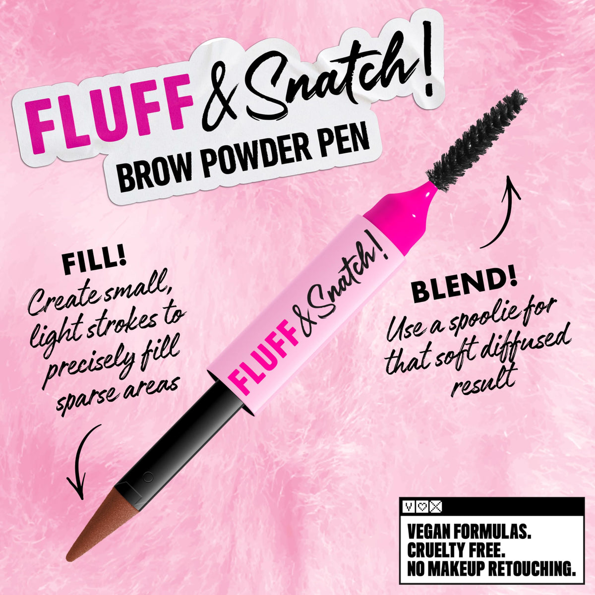 NYX Fluff & Snatch Brow Powder Pen swatch on skin