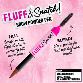 NYX Fluff & Snatch Brow Powder Pen swatch on skin