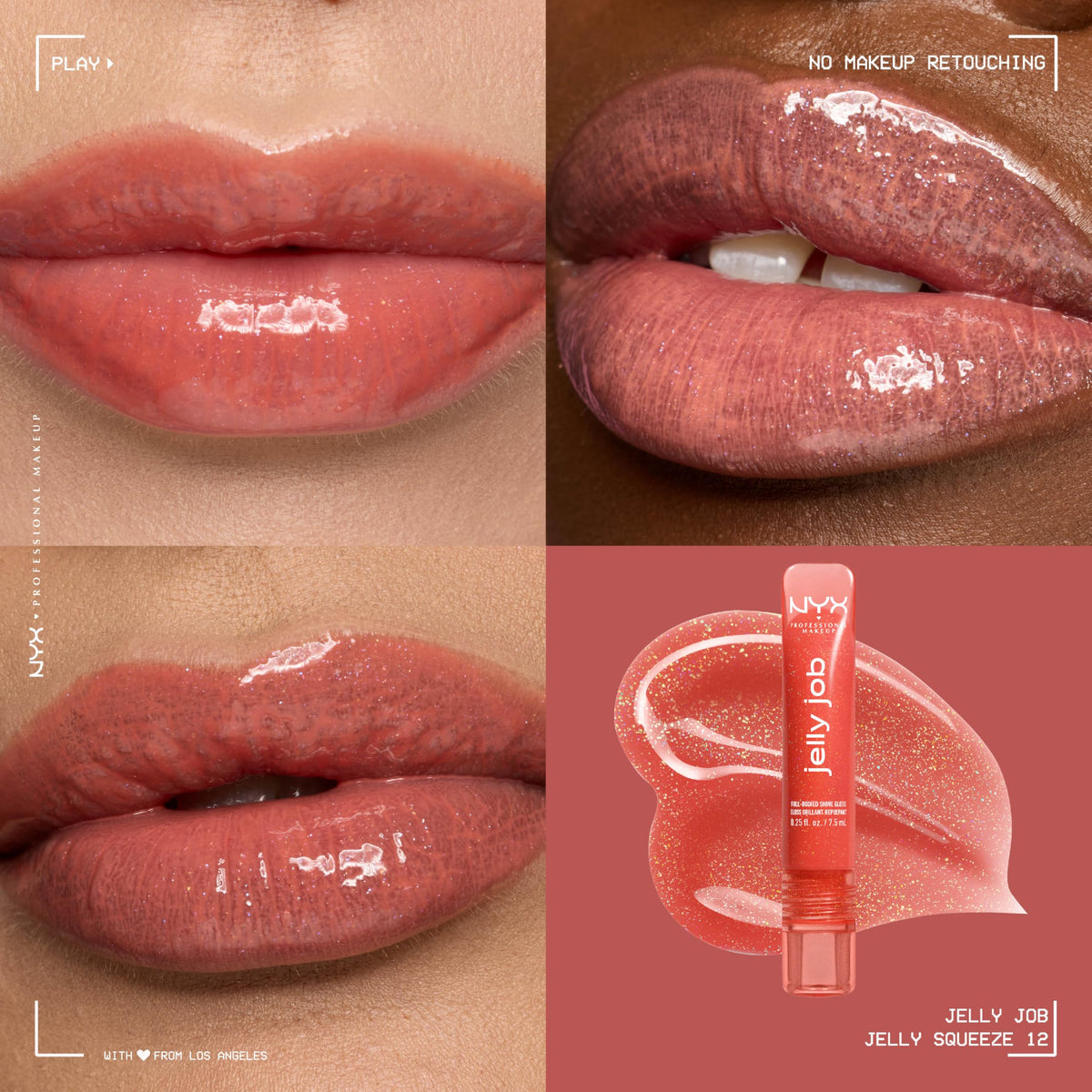NYX Jelly Job Lip Gloss applicator close-up
