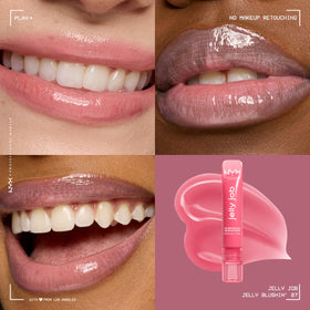 NYX Jelly Job Lip Gloss applicator showing precision spatula