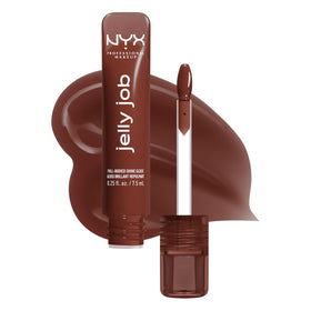 NYX Jelly Job Lip Gloss Chocolate Brown front view
