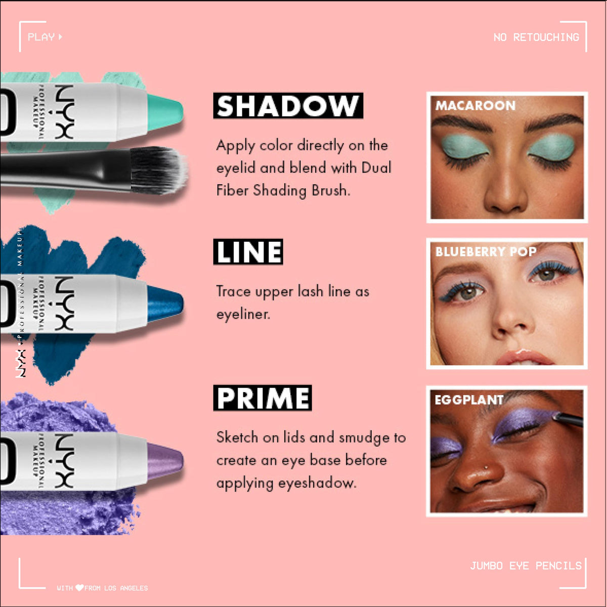 NYX Jumbo Eye Pencil Milk and Black Bean side view
