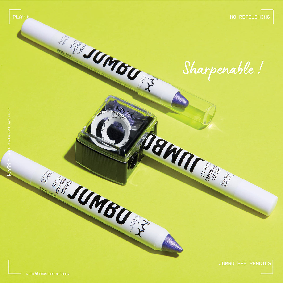 NYX Jumbo Eye Pencil Milk applied as eyeshadow