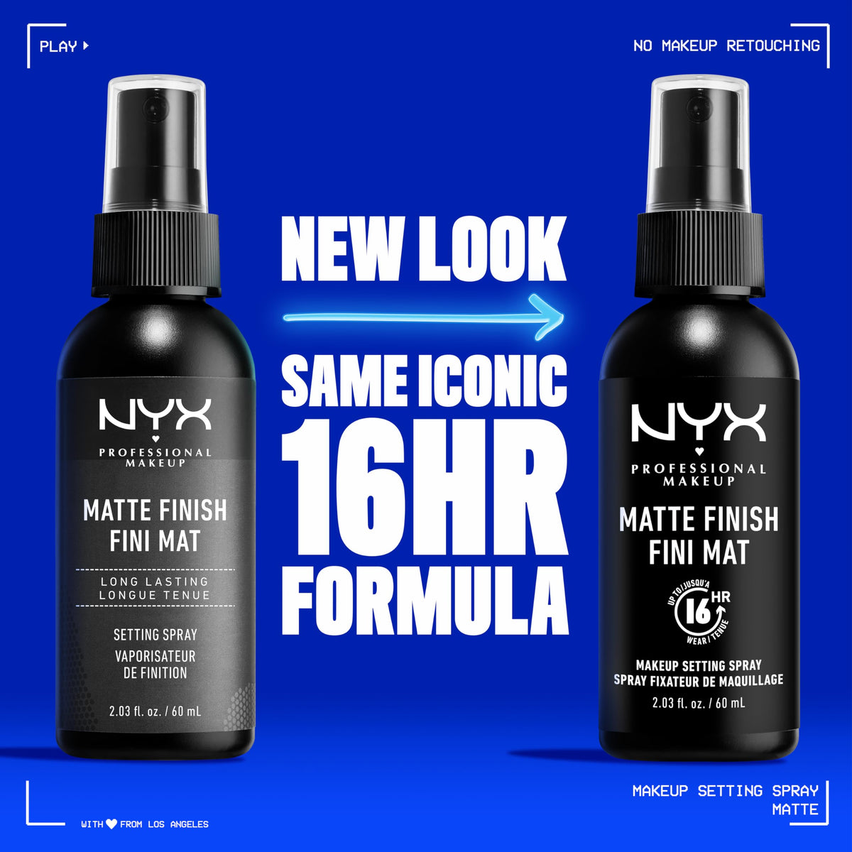 NYX Jumbo Matte Setting Spray bottle with cap