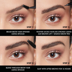 NYX Lift & Snatch Eyebrow Tint Pen Espresso with swatches