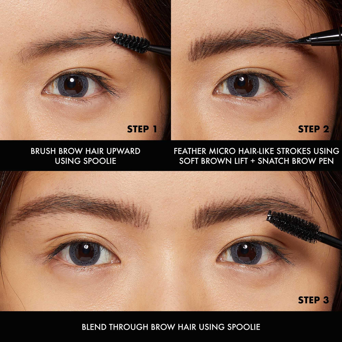 NYX Lift & Snatch Eyebrow Tint Pen Soft Brown swatch on skin