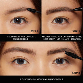 NYX Lift & Snatch Eyebrow Tint Pen Soft Brown swatch on skin