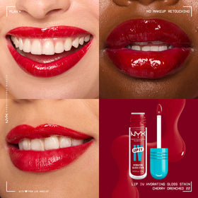 NYX Lip IV Cherry Drenched applicator close-up