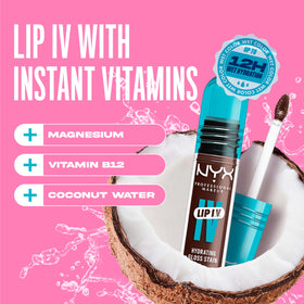 NYX Lip IV Hydrating Glossy Lip Stain Espresso Soak packaging
