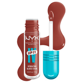 NYX Lip IV Hydrating Glossy Lip Stain in Drippin' Nude front view